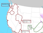 The Weather Service released an outlook for Sunday that shows most of Oregon in hazardous heat.