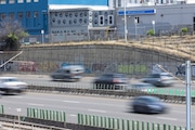 Graffiti along I-84 in Northeast Portland, pictured on Sunday, June 30, 2024.