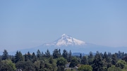 The view of Mount Hood from the St. Johns Bridge in North Portland on Sunday, July 14, 2024. 